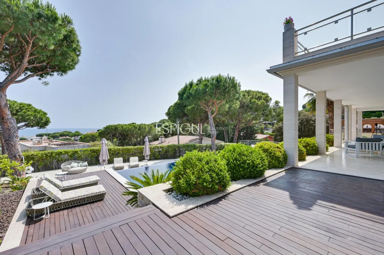 Villa de luxe amb impressionants vistes al mar a Cabrils, Maresme