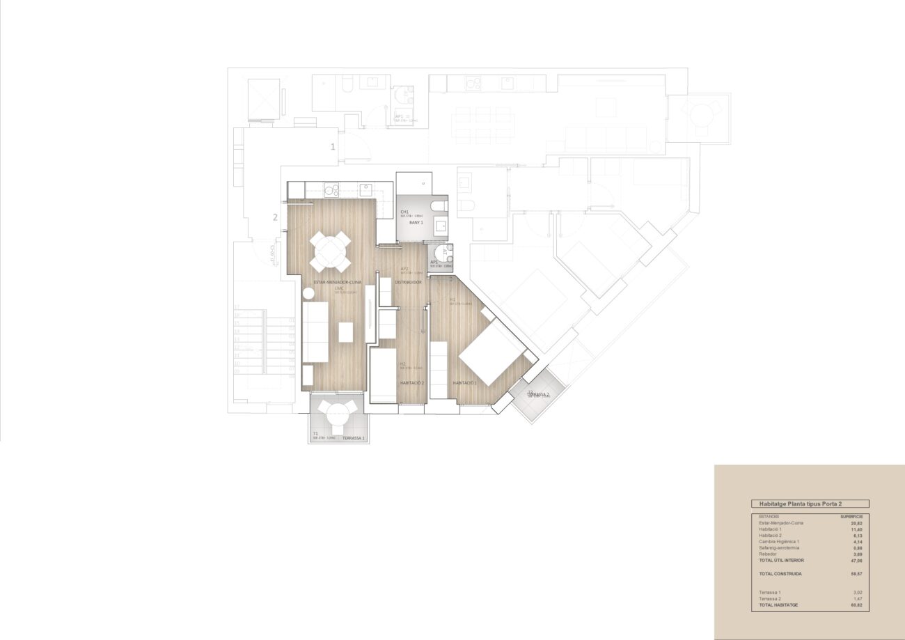 New build apartments in Castillejos Sant-Pau