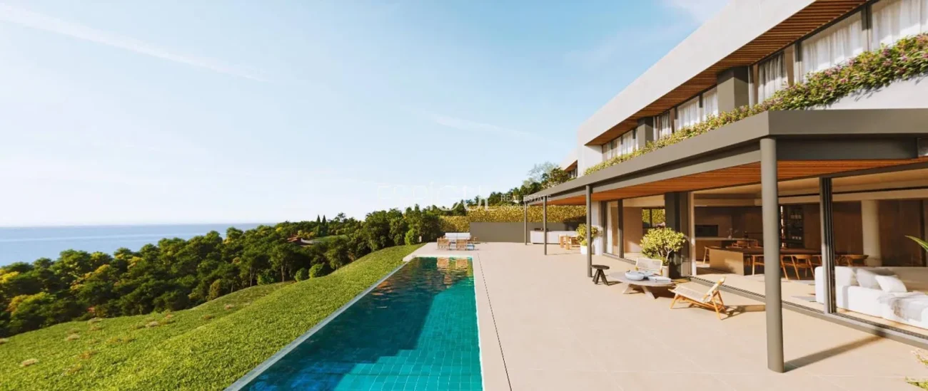 Lujo con vistas al mar: Exclusivas casas  de obra nueva con piscina en Llavaneras
