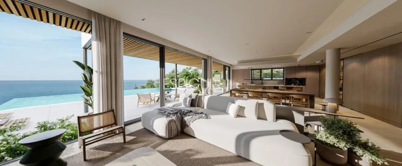 Lujo con vistas al mar: Exclusivas casas  de obra nueva con piscina en Llavaneras