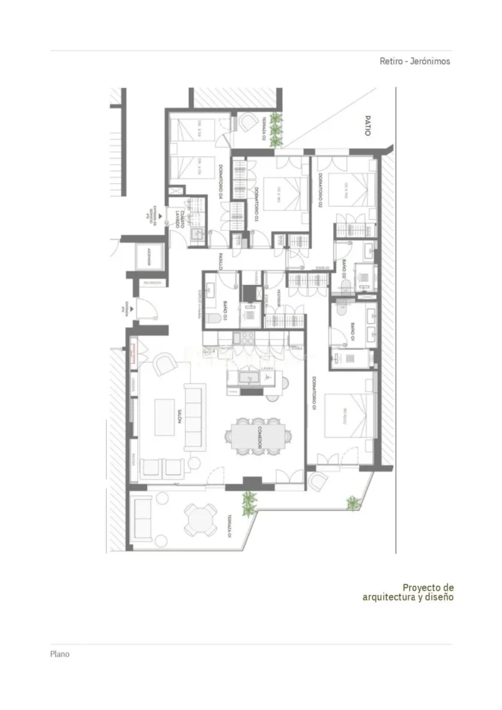 Apartment with terrace on Poeta Esteban Villegas street, Jeronimos