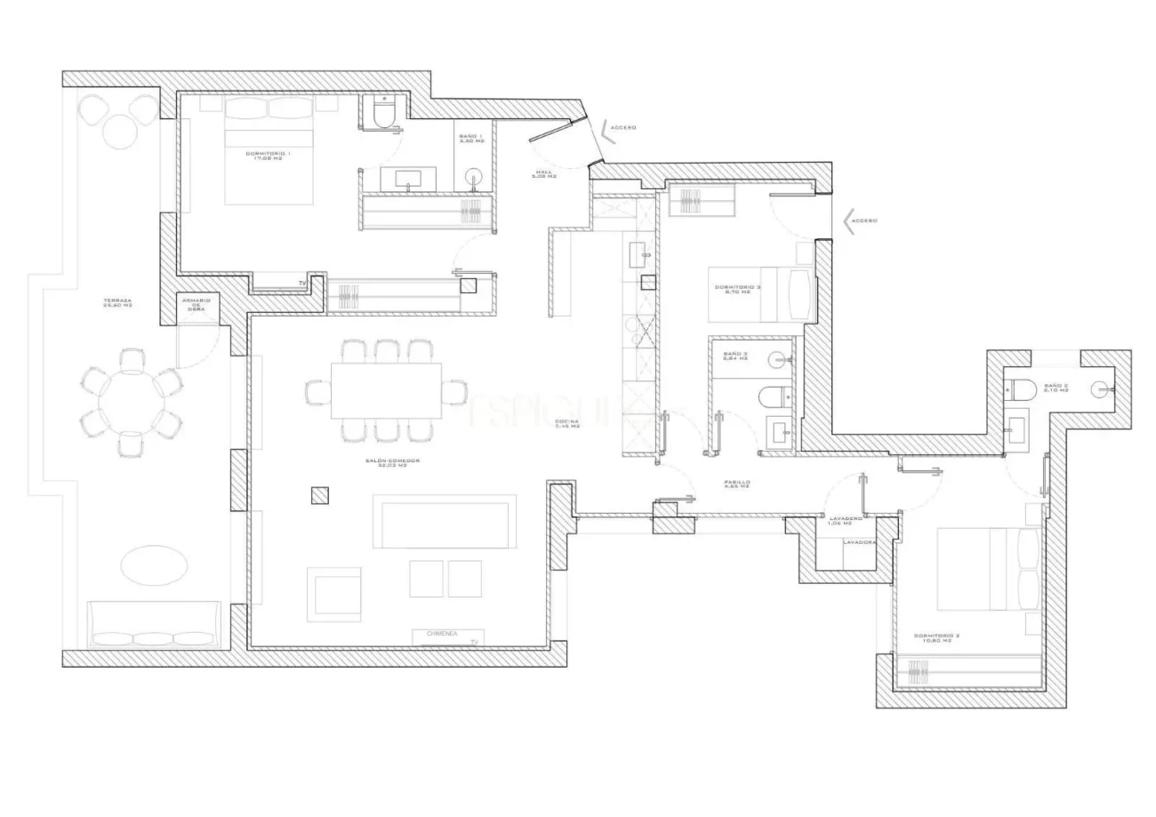Apartment with terrace for sale in General Diaz Porlier, Lista