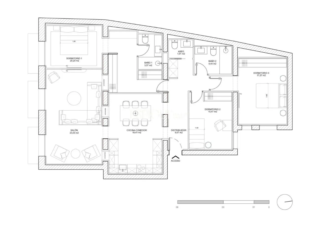 Renovated apartment for sale in Plaza Dos de Mayo, Malasaña