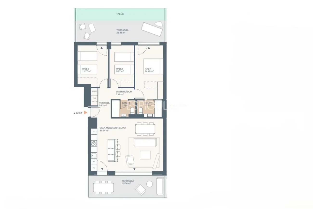 Precioso piso de obra nueva cerca del mar en El Masnou