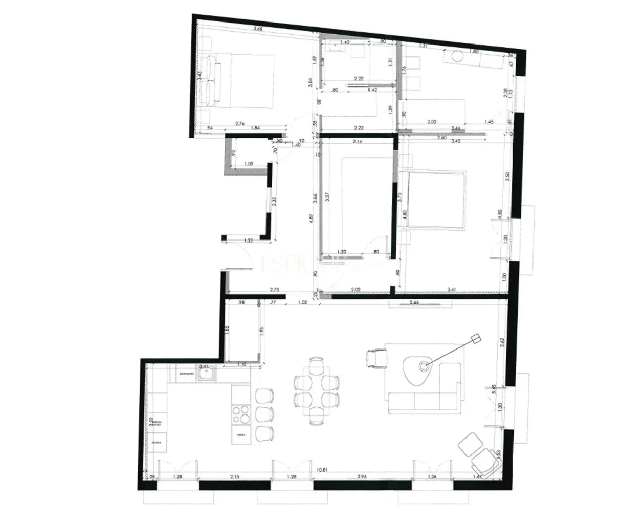 Penthouse exclusif avec terrasse privée dans le Born