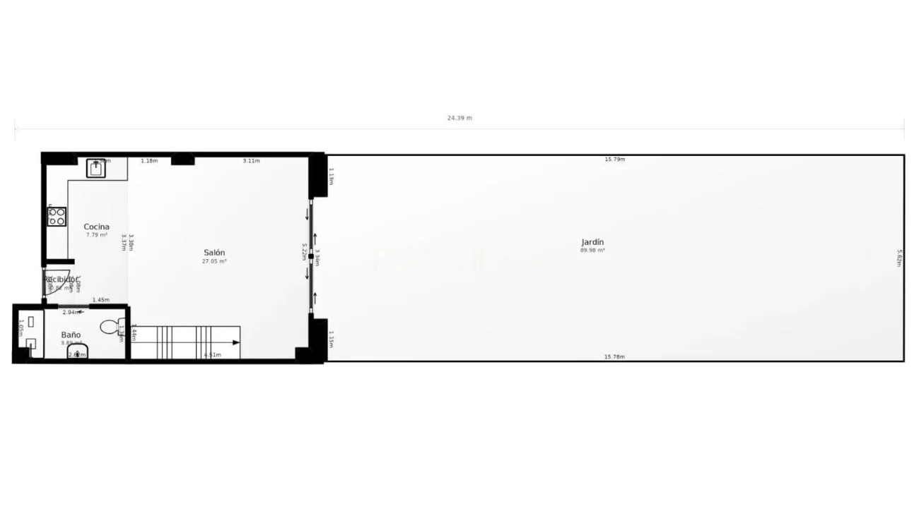 Duplex with private garden for sale in Sants