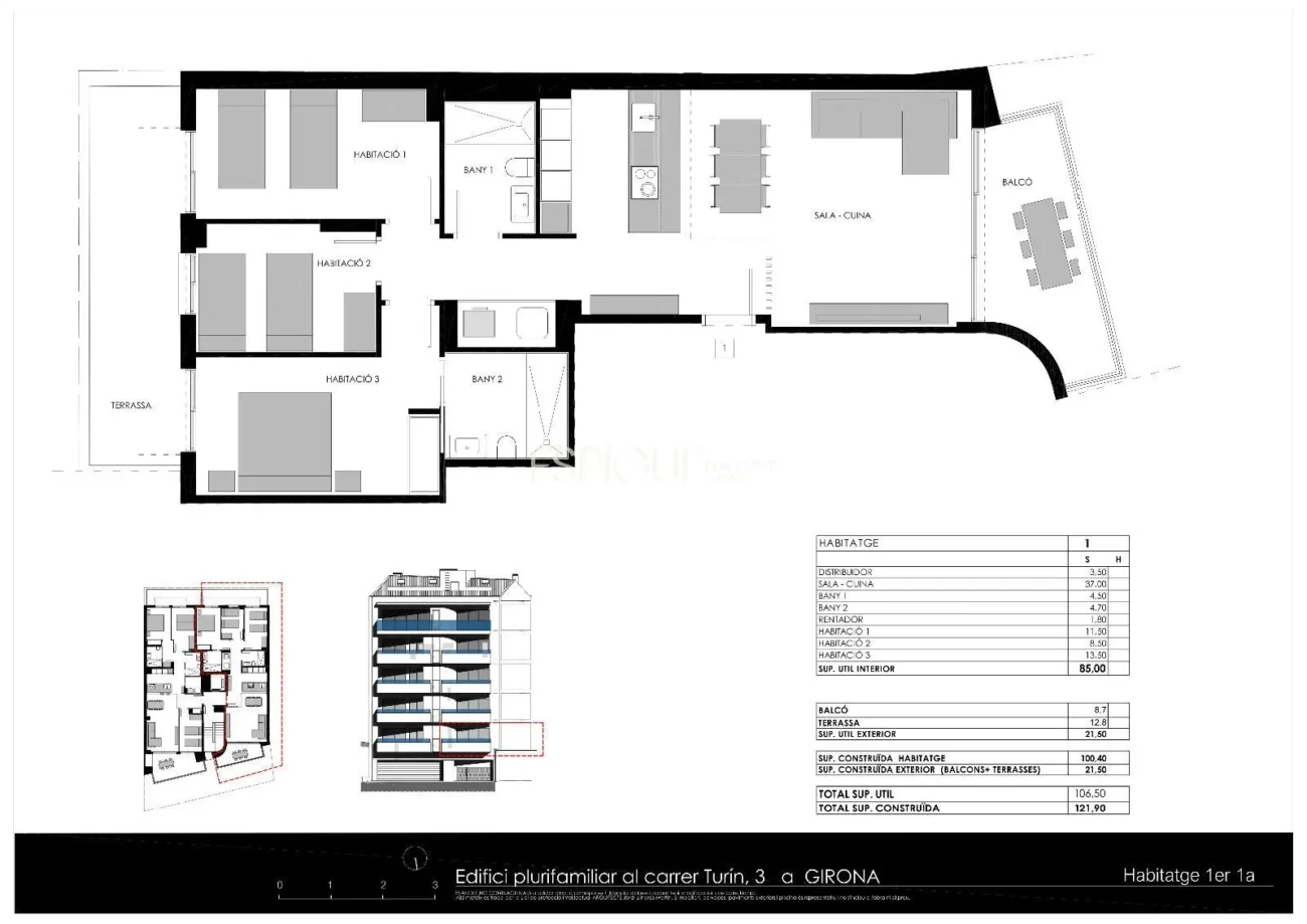 Новая квартира в районе Девеса-де-Жирона