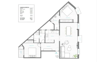 Продается отремонтированная квартира в районе l’Antiga Esquerra de l´Eixample