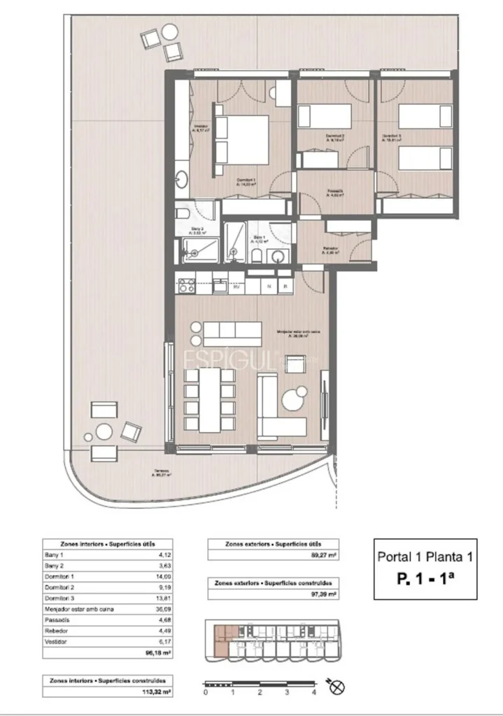 Vanguardia arquitectónica a 200 metros del mar.