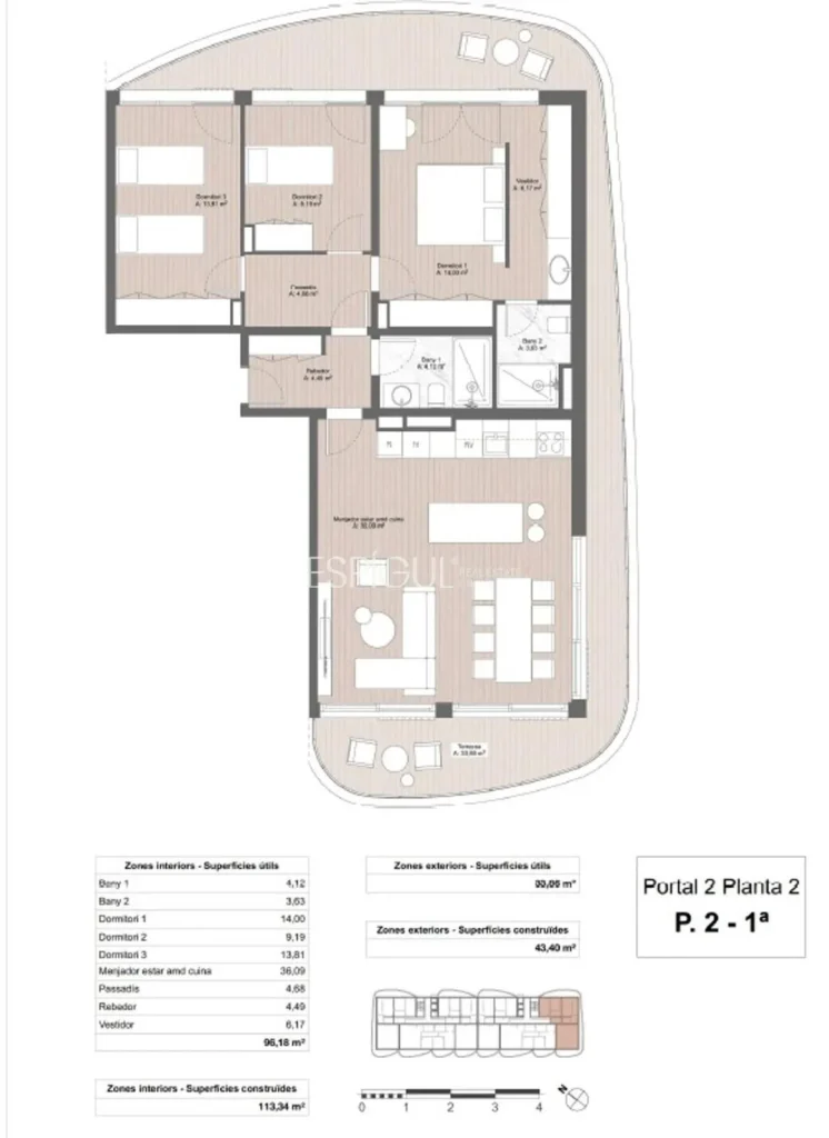 Vanguardia arquitectónica a 200 metros del mar.