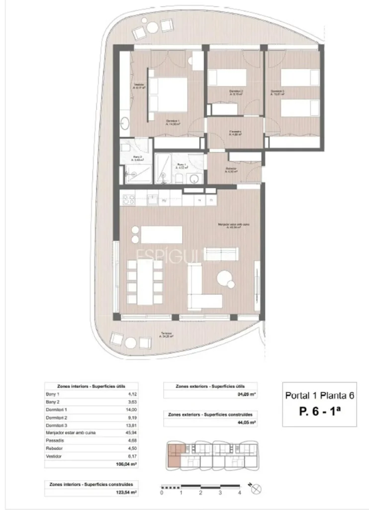 Vanguardia arquitectónica a 200 metros del mar.