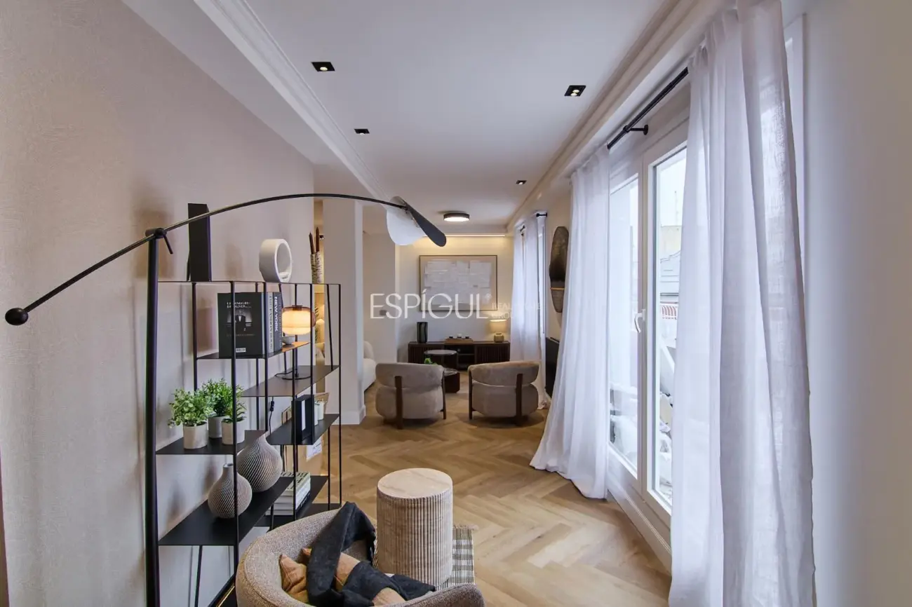 Ático situado en Madrid, en la exclusiva zona de Salamanca.