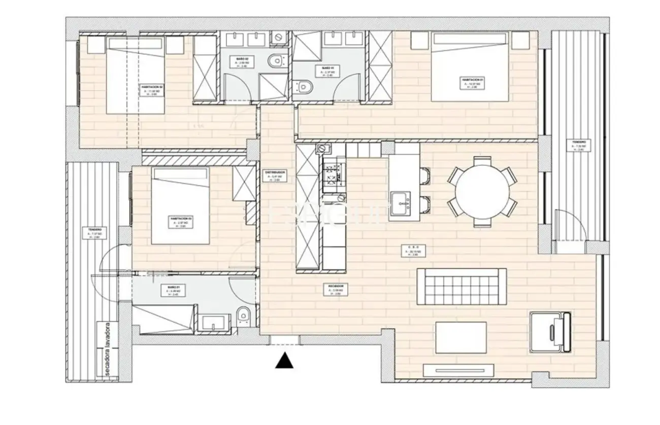 Spectacular renovated apartment in Arguelles with terrace