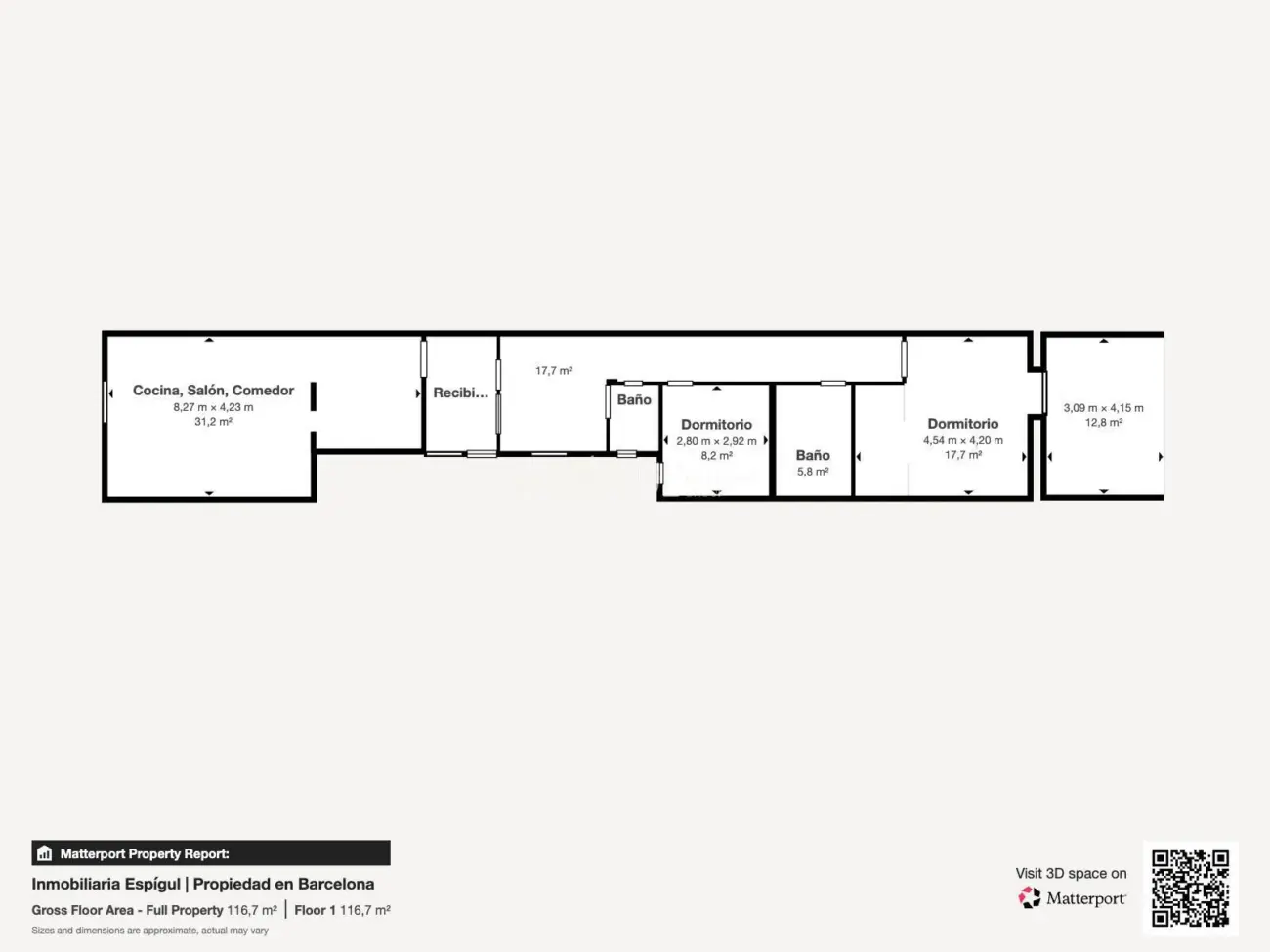 Эксклюзивная квартира с частной террасой в районе Эшампле – Сант-Антони
