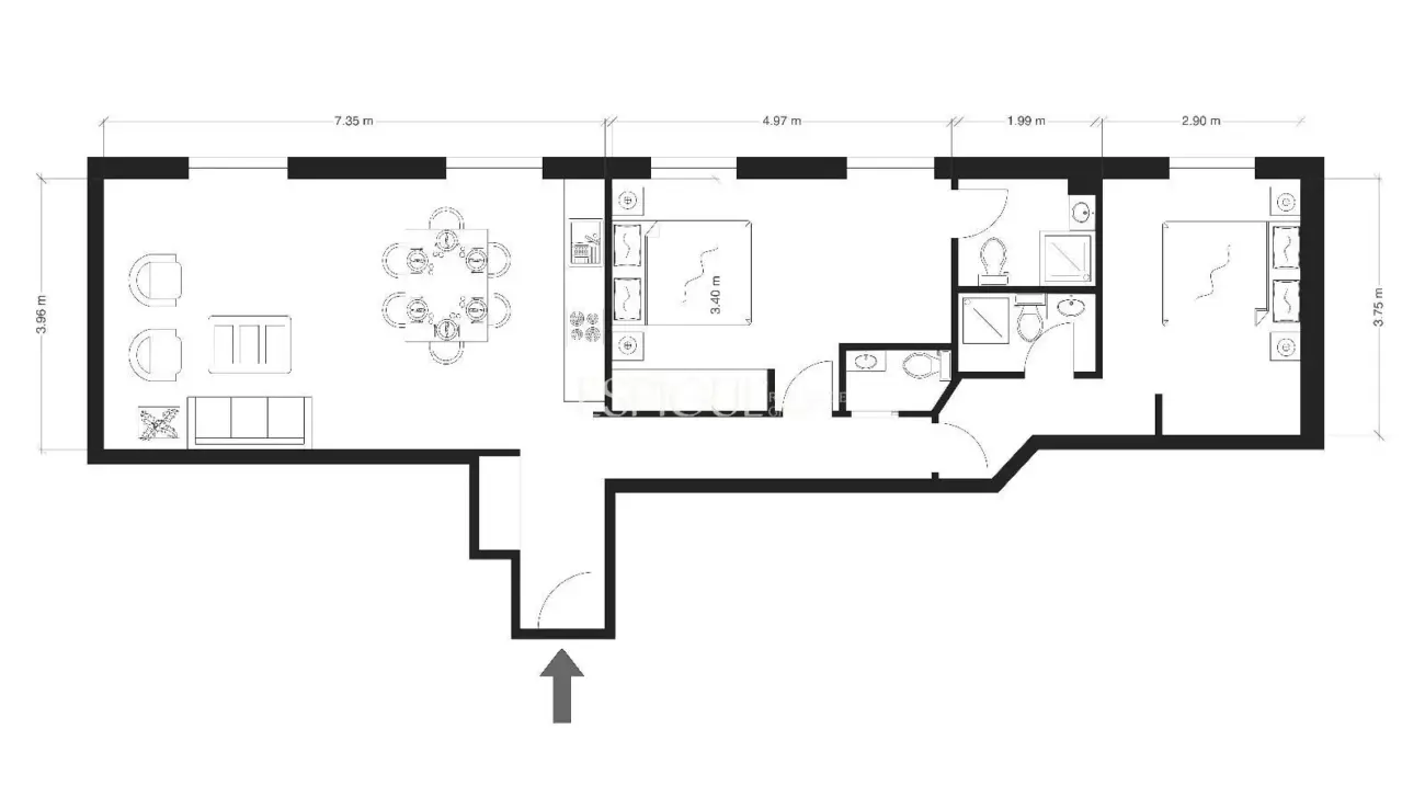Piso exterior y luminoso en Calle Alcalá, Goya