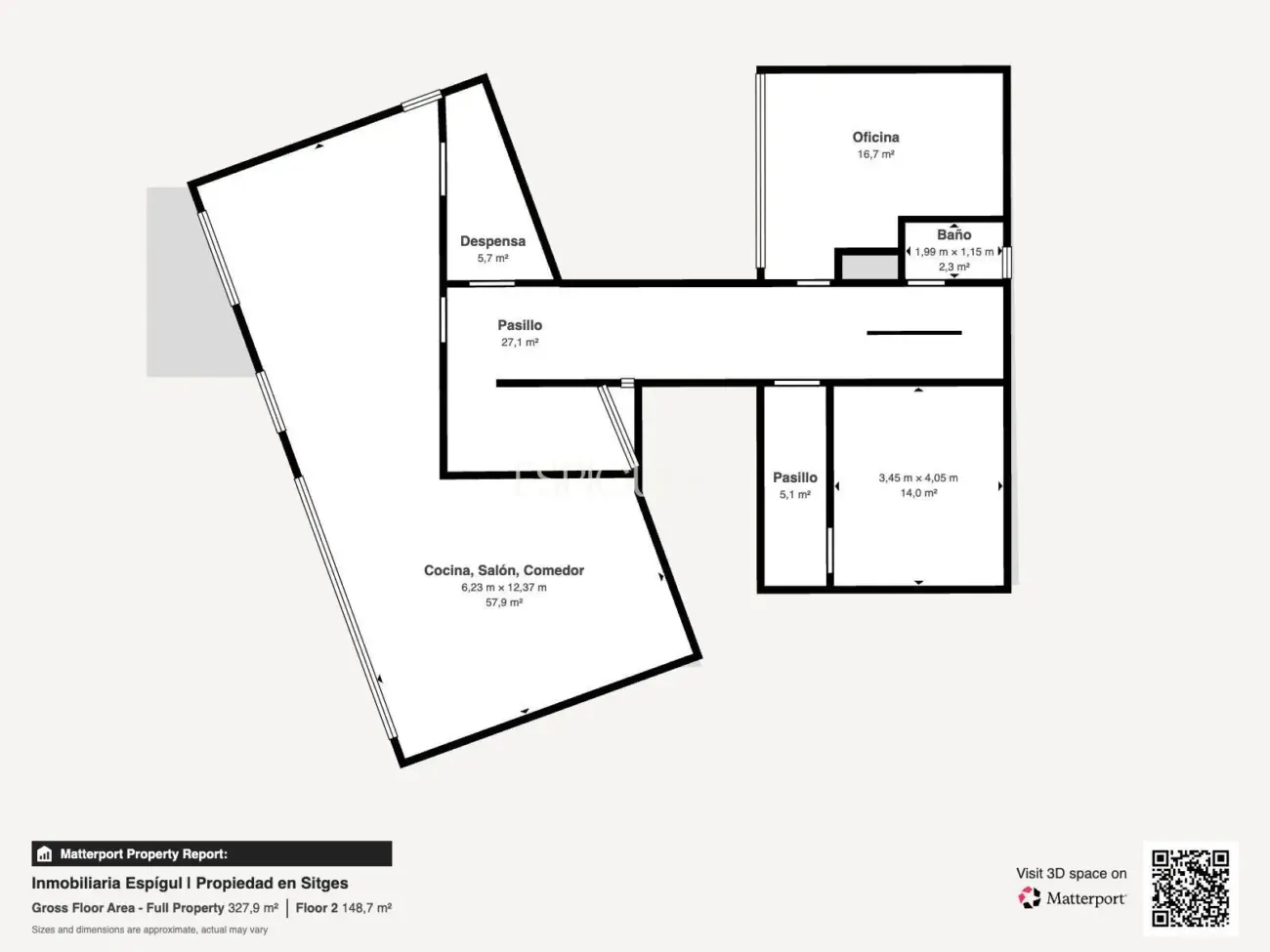 Villa con piscina y vistas al mar en Sitges