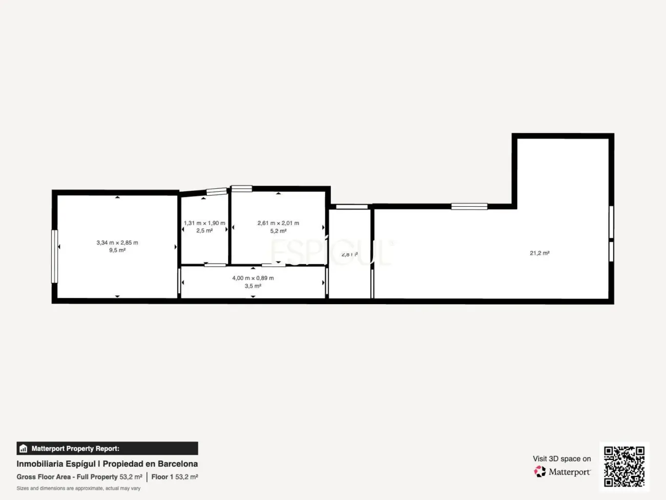 Penthouse with terrace in Sants