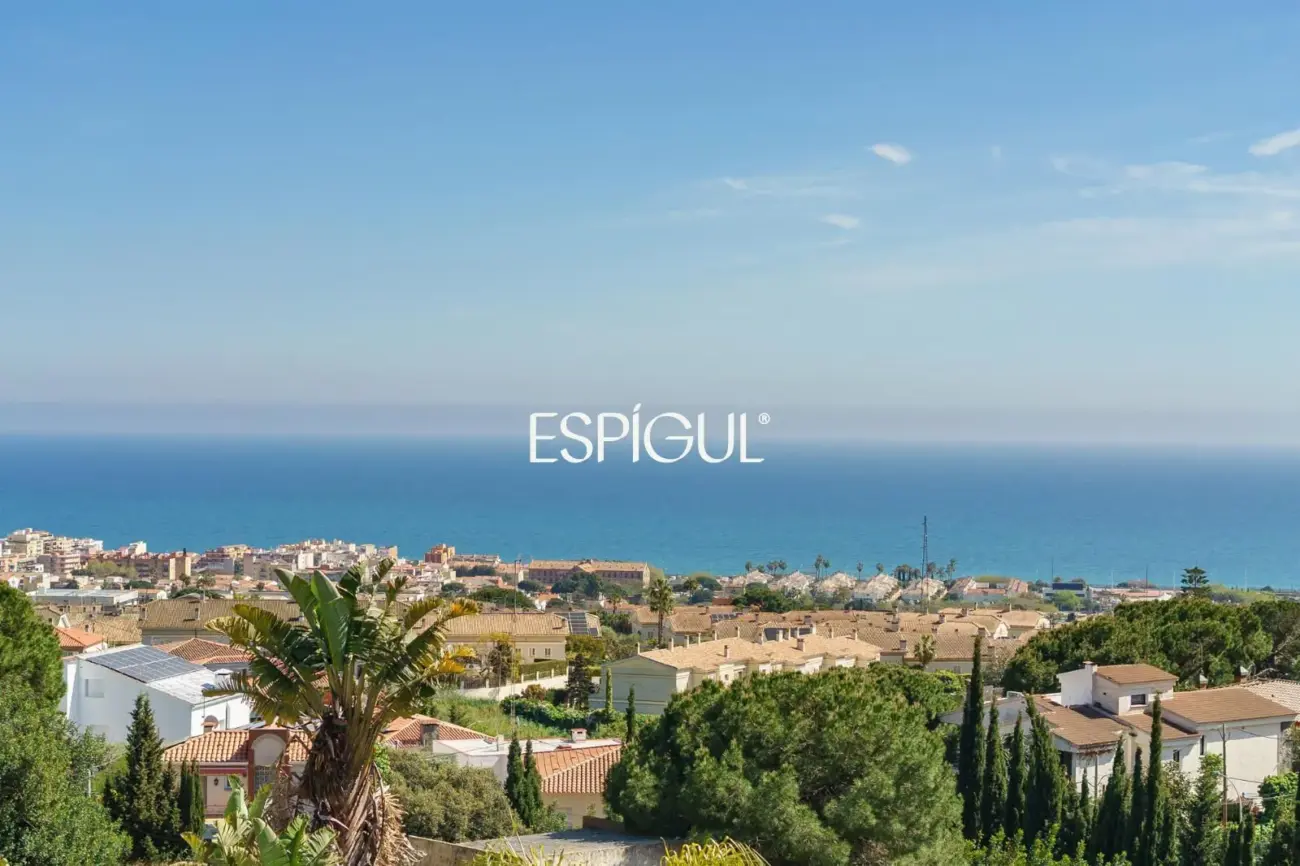 Дом новой постройки с бассейном, садом и видом на море в Премья-де-Дальт