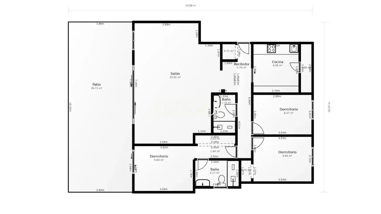 Appartement rénové avec terrasse à S&rsquo;Agaró