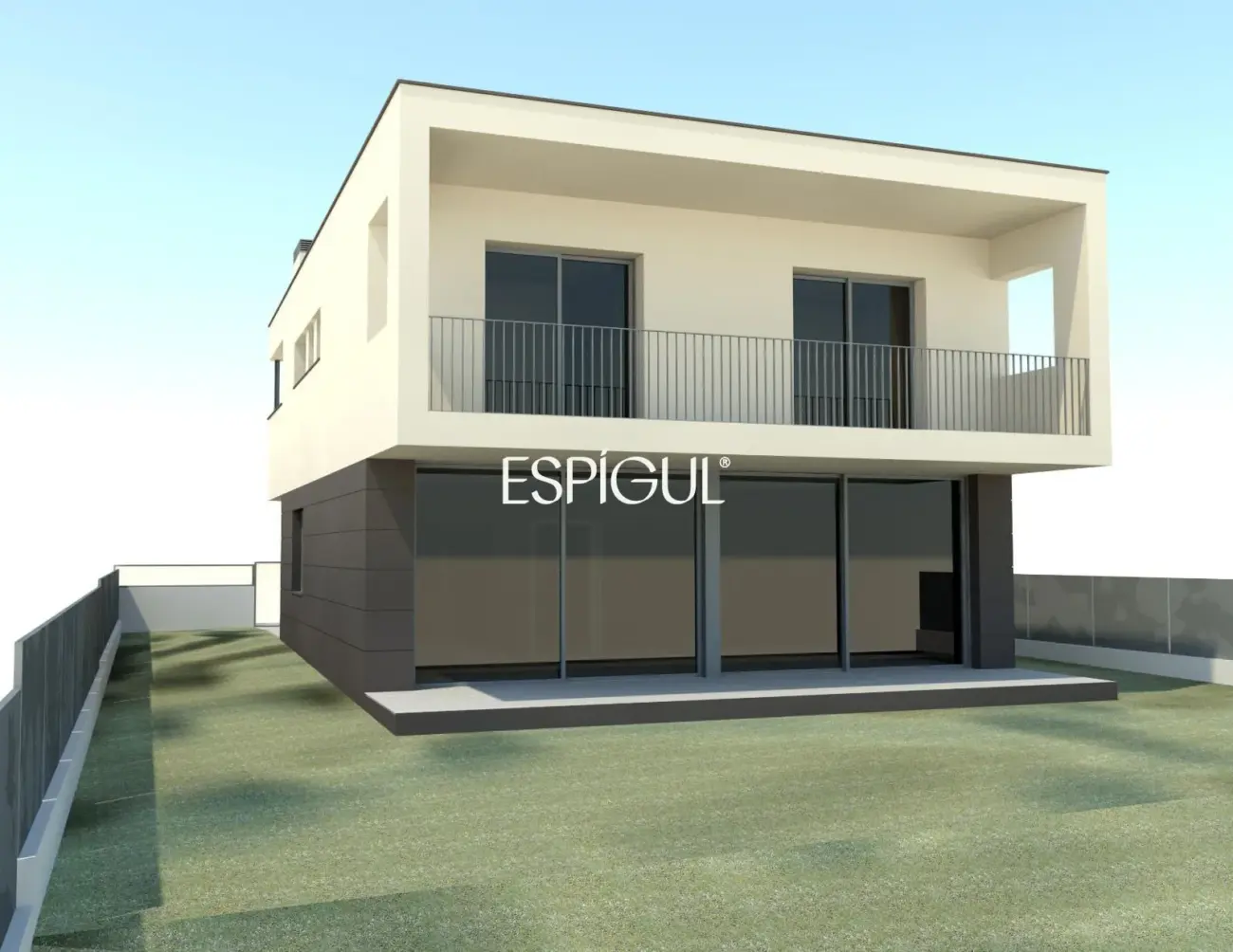 Современный дом с видом на Монтгри, недалеко от моря, залитый солнцем