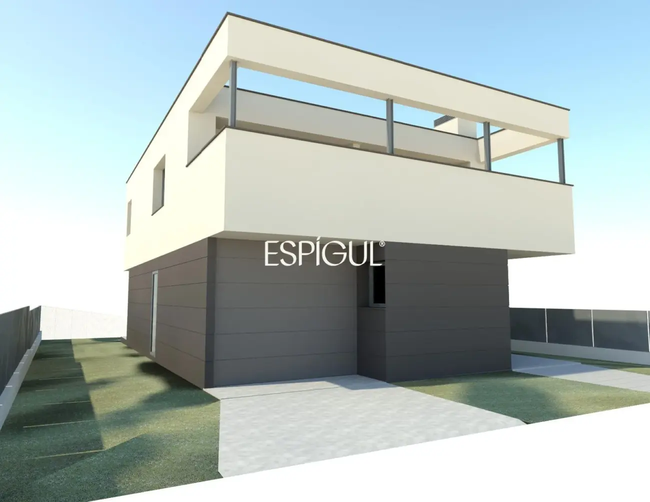 Современный дом с видом на Монтгри, недалеко от моря, залитый солнцем