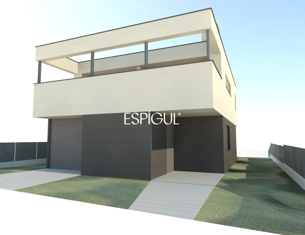 Современный дом с видом на Монтгри, недалеко от моря, залитый солнцем