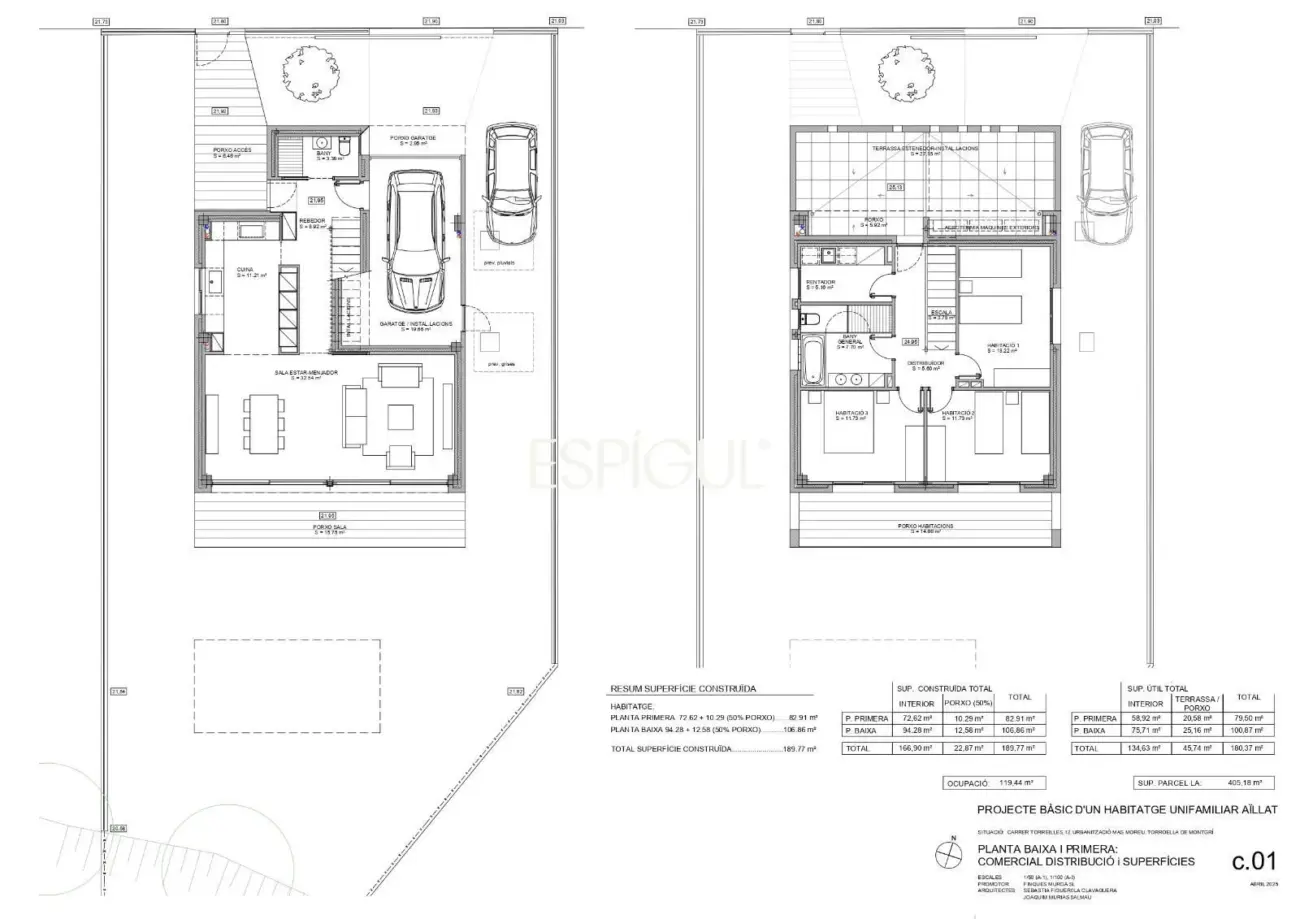 Современный дом с видом на Монтгри, недалеко от моря, залитый солнцем