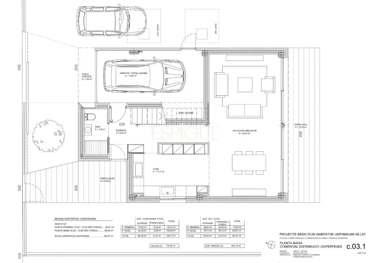 Современный дом с видом на Монтгри, недалеко от моря, залитый солнцем