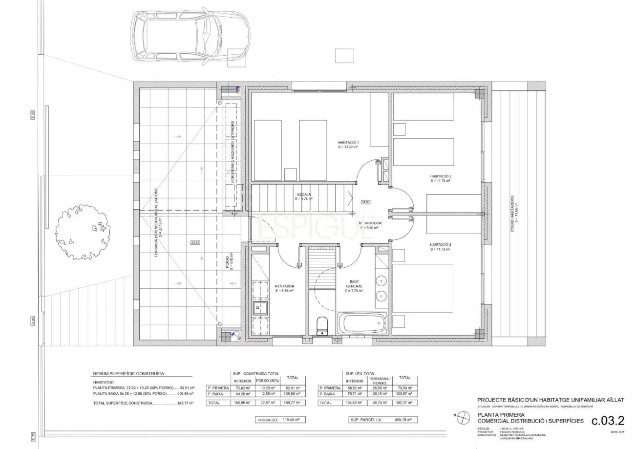 Современный дом с видом на Монтгри, недалеко от моря, залитый солнцем