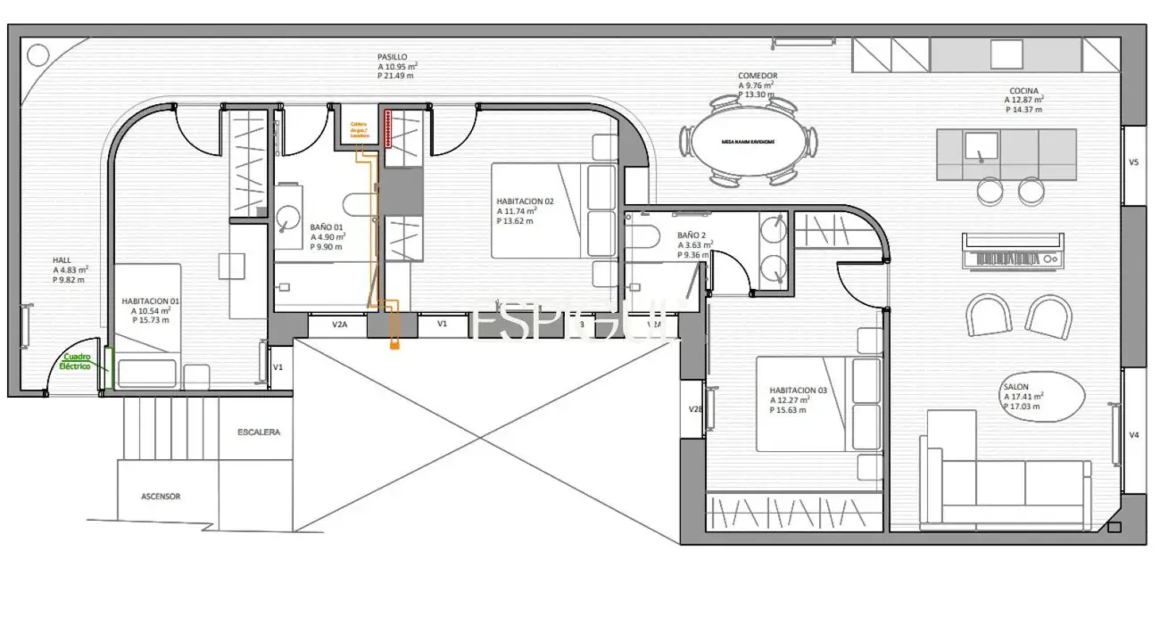 Exclusivo piso en venta a estrenar en el Retiro