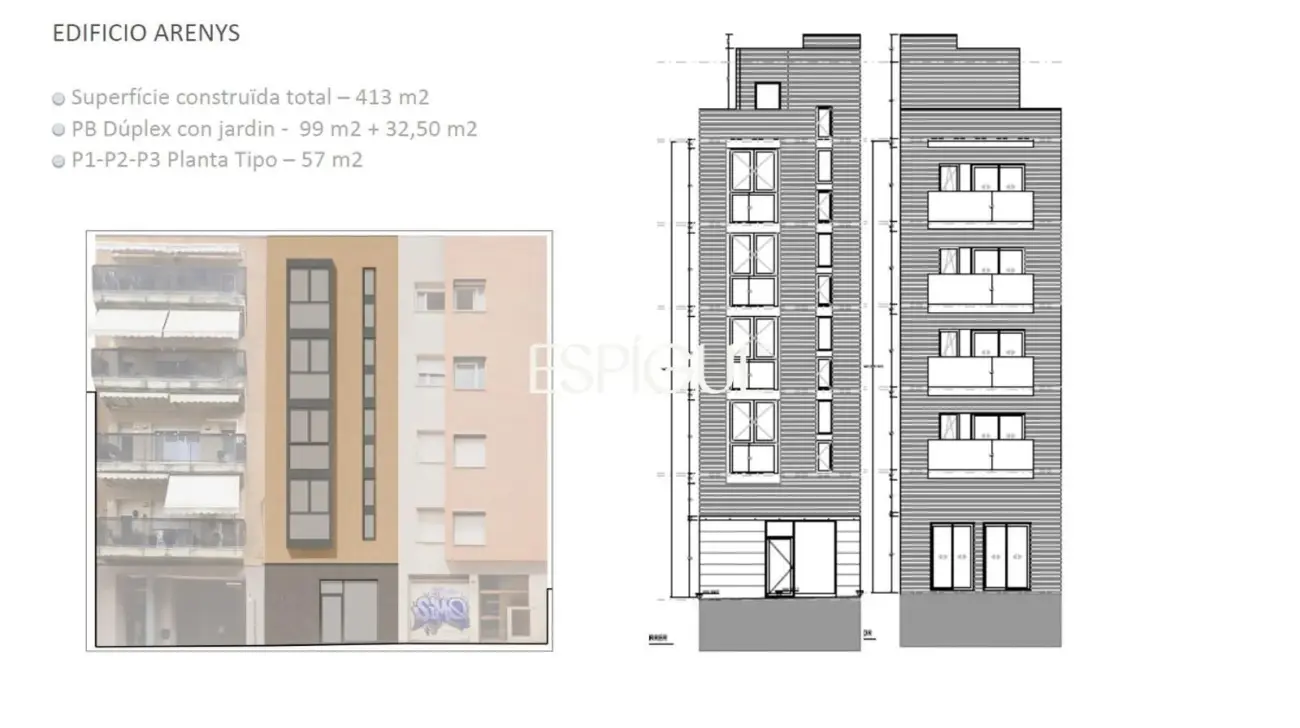 Участок на продажу с проектом нового строительства в Орта-и-Гинардо