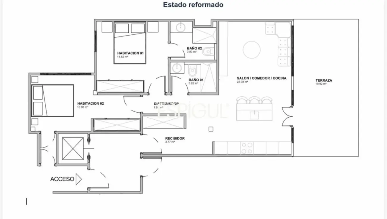 Espectacular ático en venta reformado en Chamartín