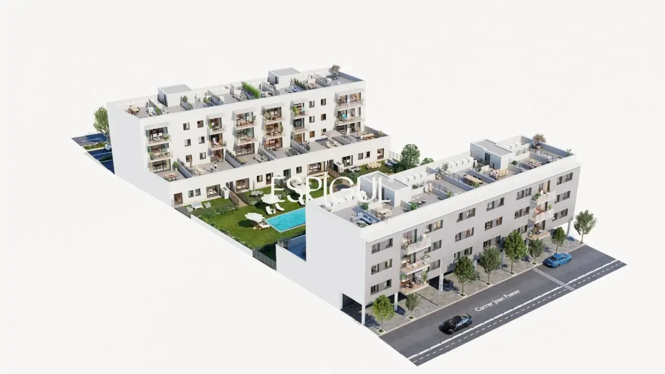 Premier étage à vendre avec terrasse à Sarrià de Ter