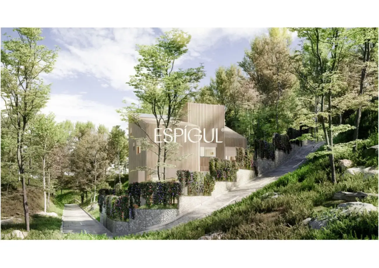 Terreno en venta en Sant Cugat con proyecto y licencia de obra – Unifamiliar de diseño