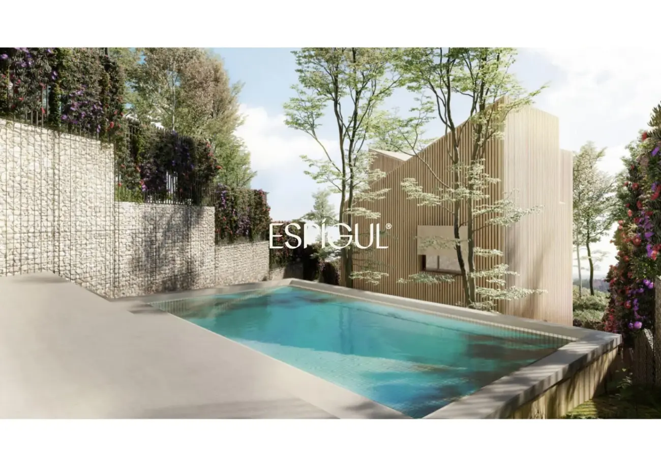 Terreno en venta en Sant Cugat con proyecto y licencia de obra – Unifamiliar de diseño