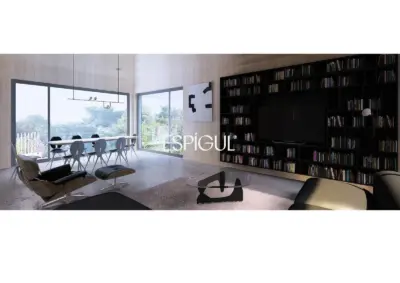 Terreno en venta en Sant Cugat con proyecto y licencia de obra – Unifamiliar de diseño