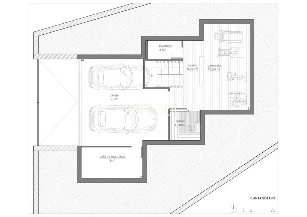 Terreno en venta en Sant Cugat con proyecto y licencia de obra – Unifamiliar de diseño