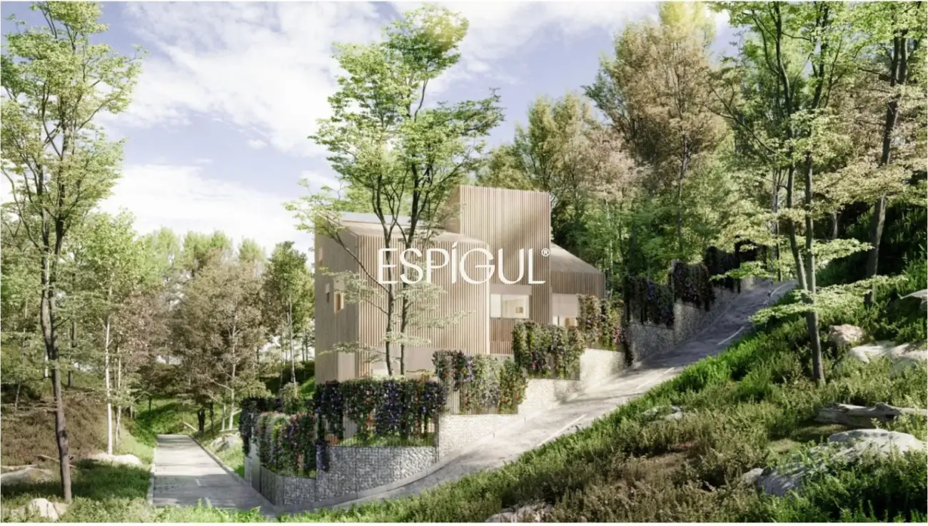 Land for sale in Sant Cugat with project and building permit – Designer detached house