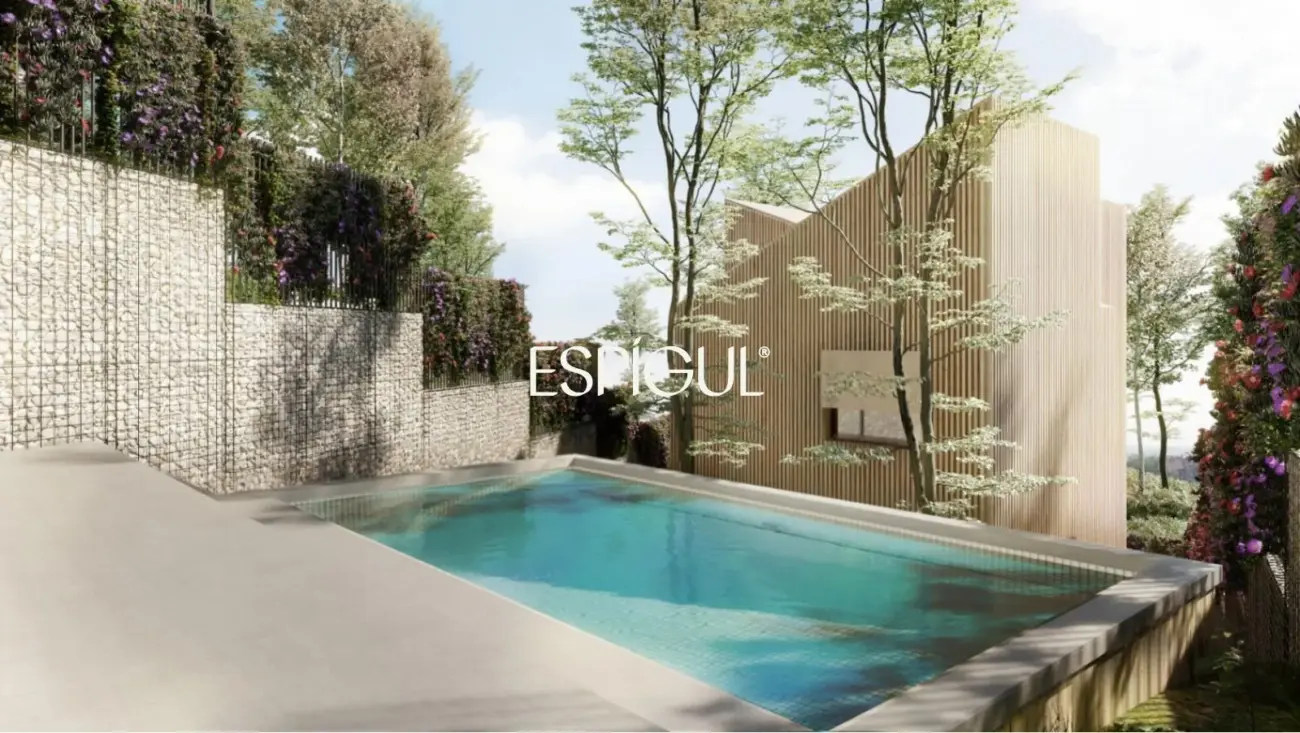 Land for sale in Sant Cugat with project and building permit – Designer detached house