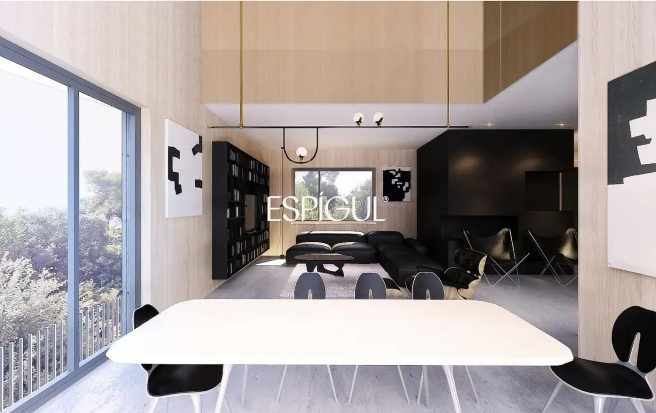 Terreno en venta en Sant Cugat con proyecto y licencia de obra – Unifamiliar de diseño