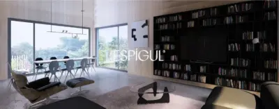 Terreno en venta en Sant Cugat con proyecto y licencia de obra – Unifamiliar de diseño