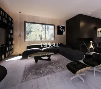 Terreno en venta en Sant Cugat con proyecto y licencia de obra – Unifamiliar de diseño