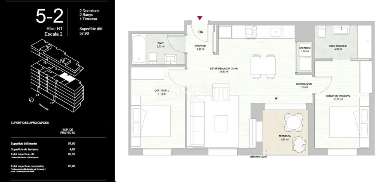 ESPECTACULAR VIVIENDA DE NUEVA CONSTRUCCIÓN CON EXCLUSIVAS ZONAS COMUNITARIAS – 5ª PLANTA