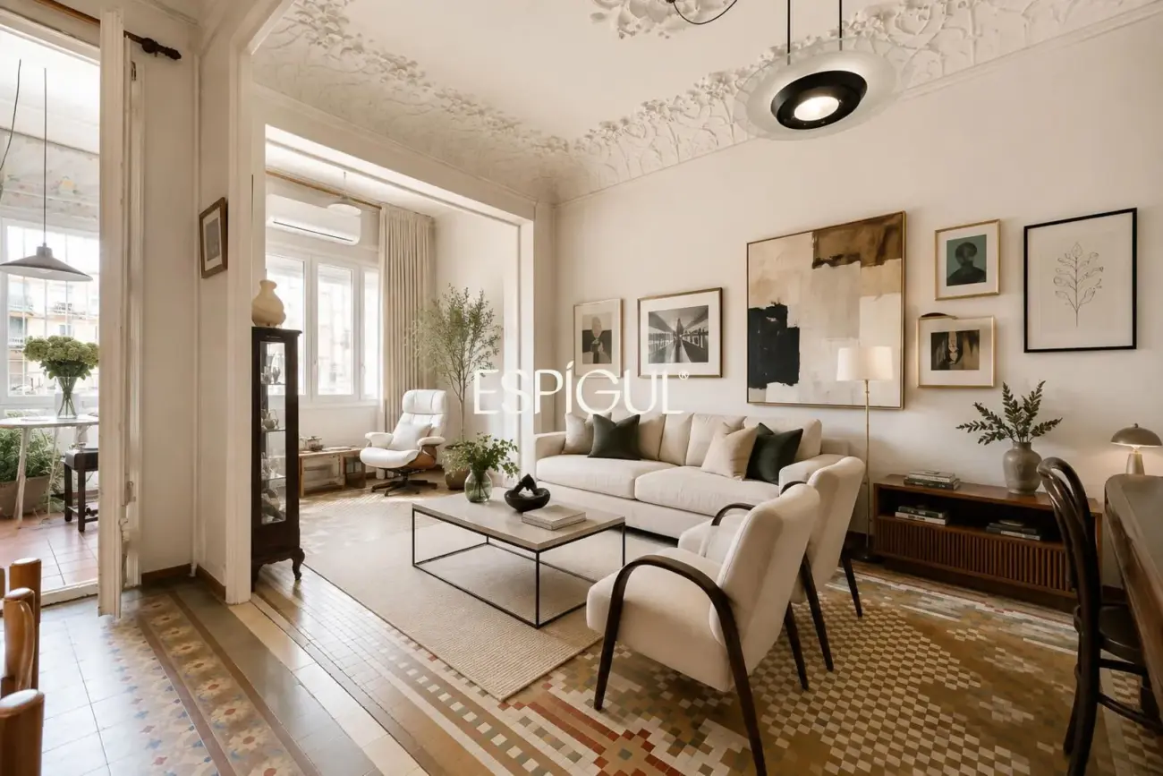 Renovierungsbedürftige Wohnung zum Verkauf im Quadrat d’Or, Eixample Dret