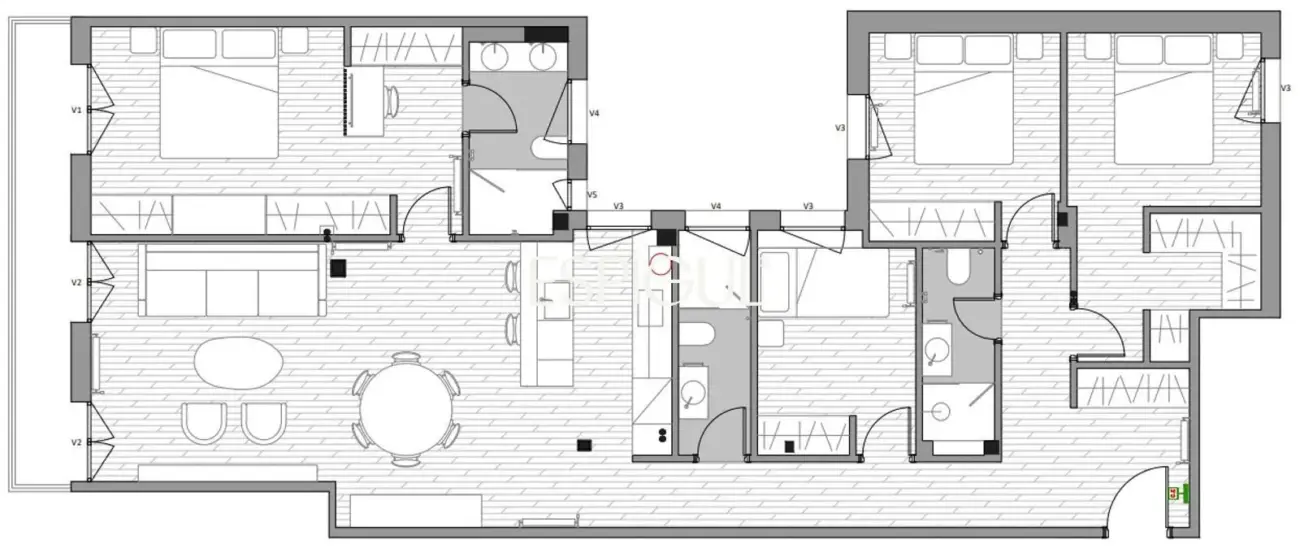 Piso en venta con 3 balcones a la calle en Cea Bermúdez, Vallehermoso