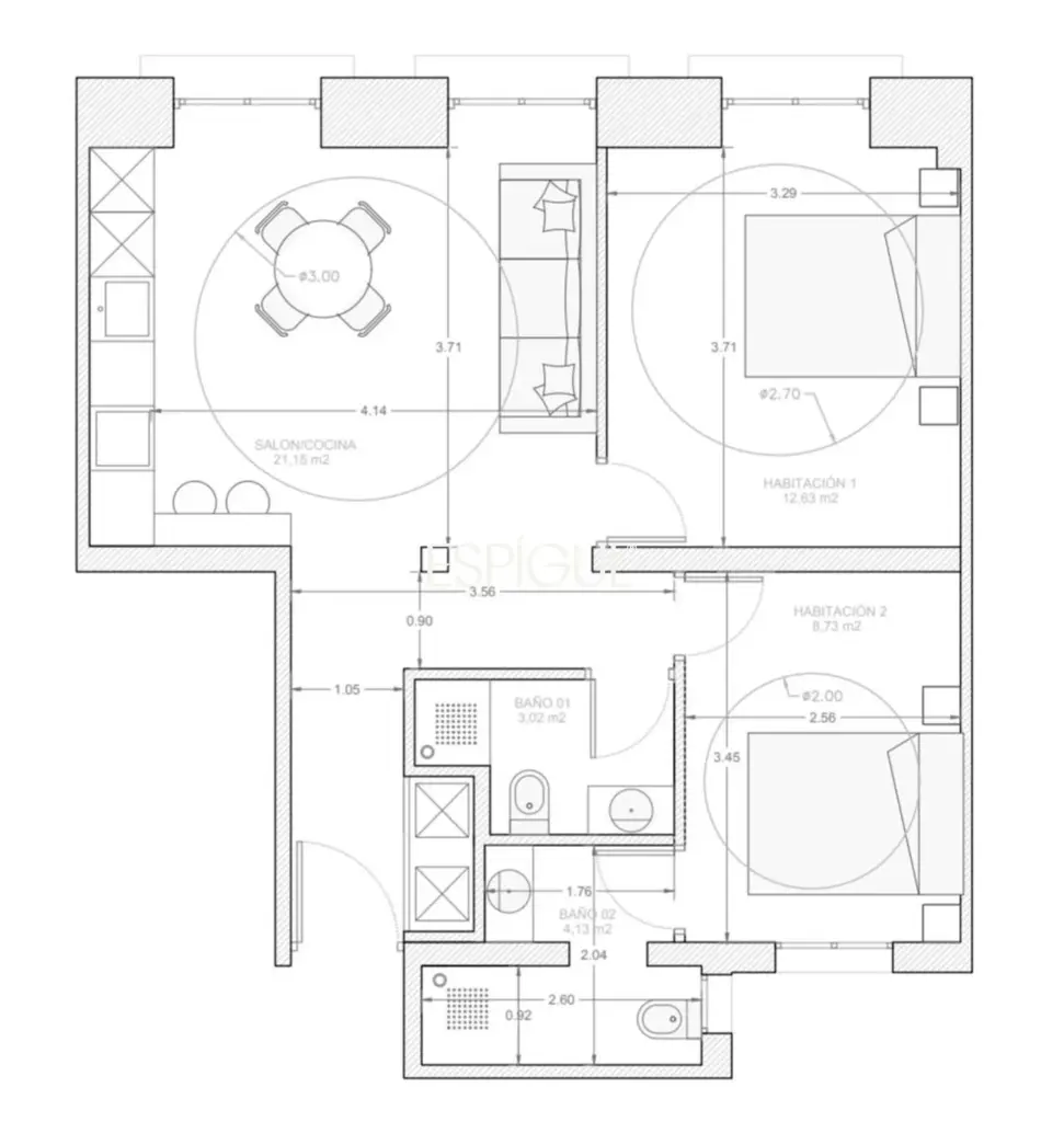 Piso en venta reformado con 3 balcones en Malasaña, Centro