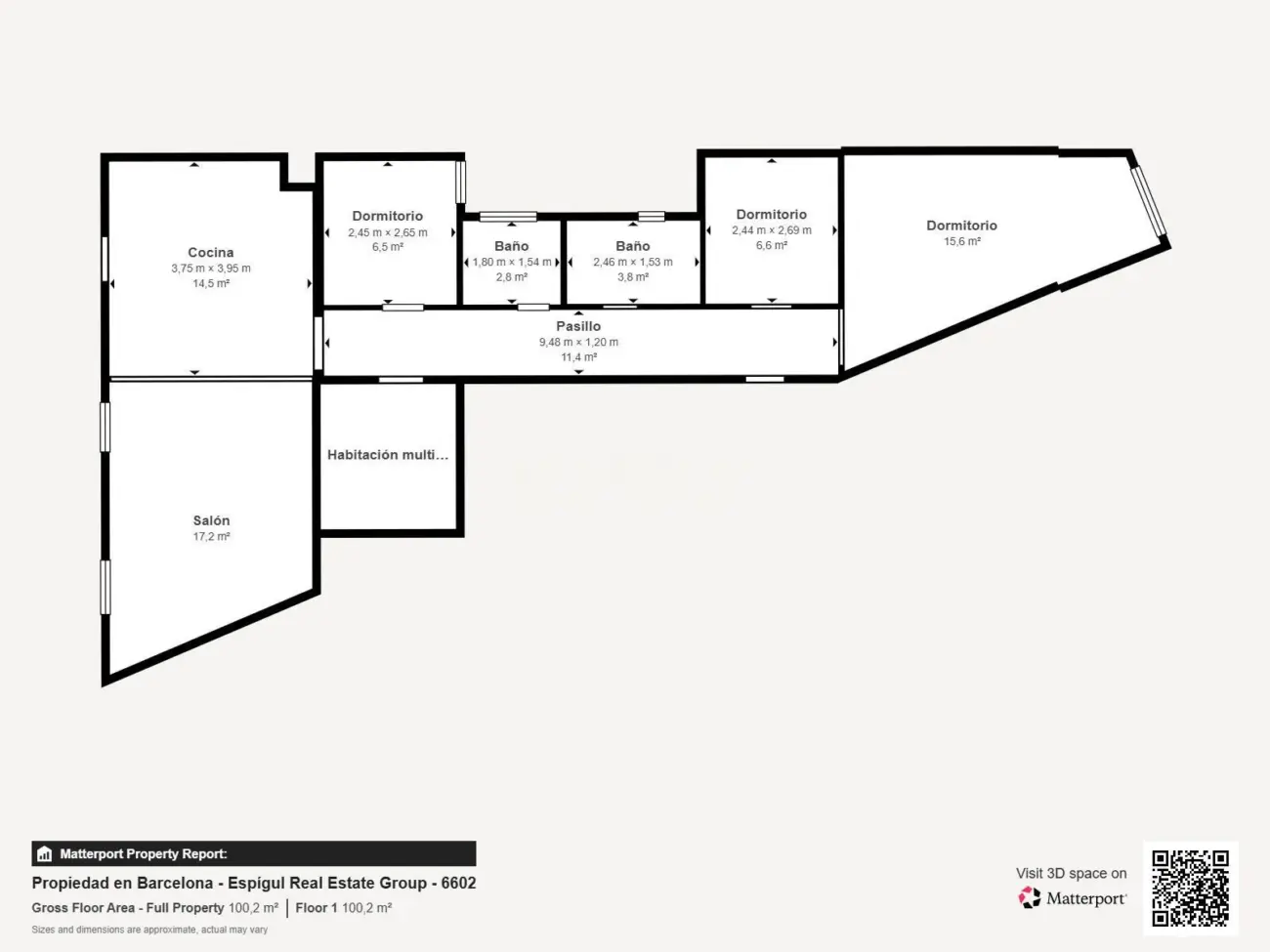 Piso reformado de 4 habitaciones con balcón en L’Antiga Esquerra de l’Eixample