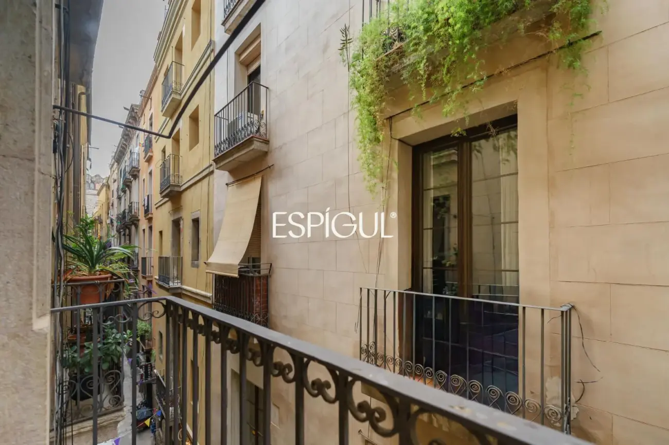 Ampli pis de 3 dormitoris amb balcons en ple Gòtic