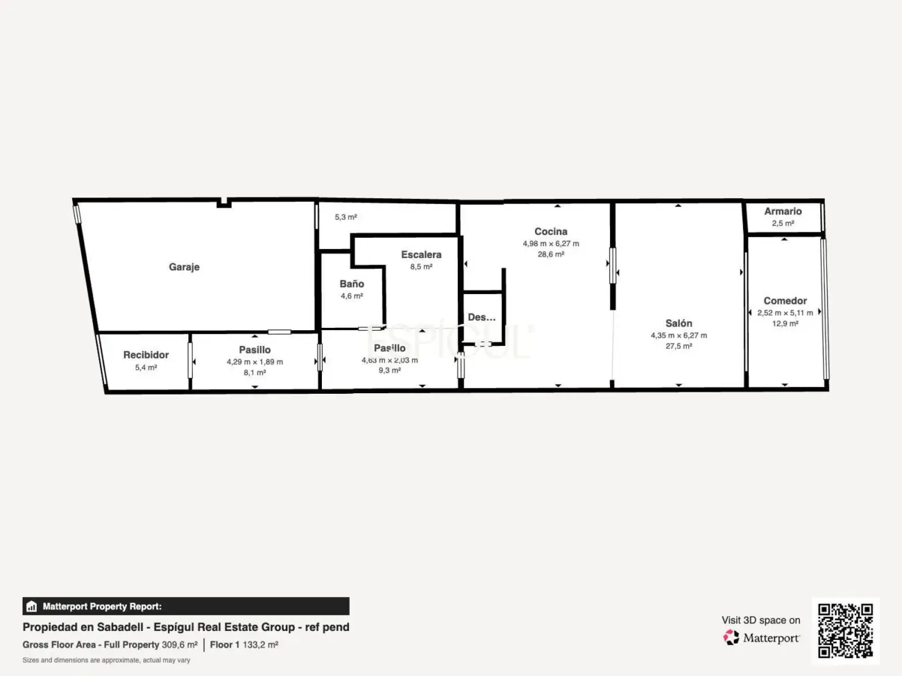 Casa catalogada en venta en el centro de Sabadell, con gran jardin y piscina