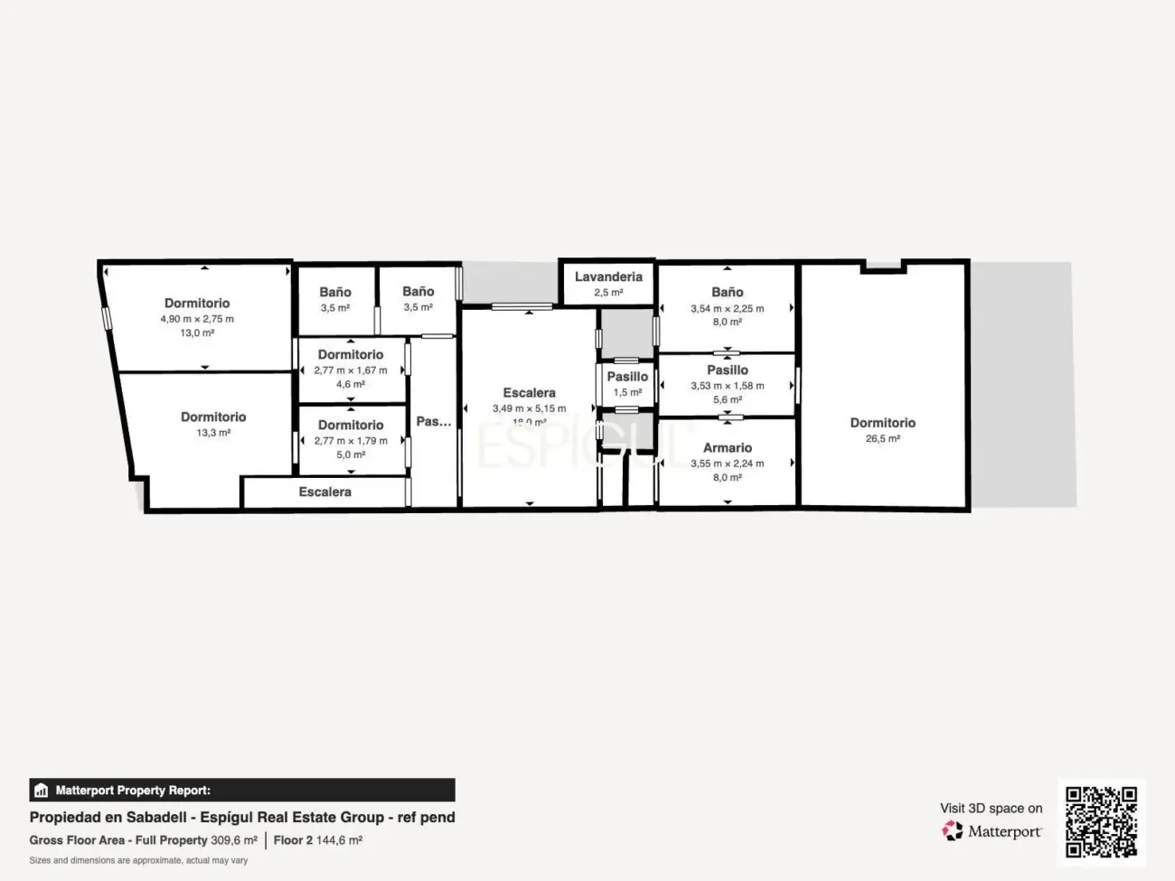 Casa catalogada en venta en el centro de Sabadell, con gran jardin y piscina
